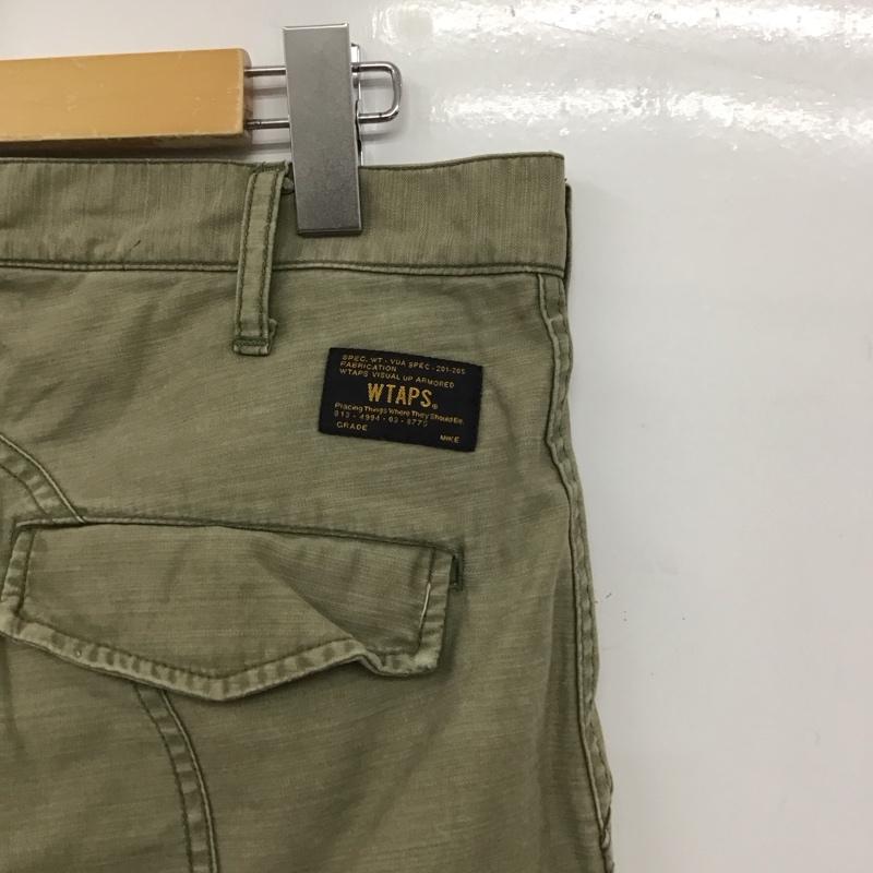 ダブルタップス W)TAPS パンツ ワークパンツ、ペインターパンツ カーゴパンツ ミリタリーパンツ ワイドパンツ 2 ロゴ、文字 カーキ / カーキ /  メンズ USED 古着 中古 10146223