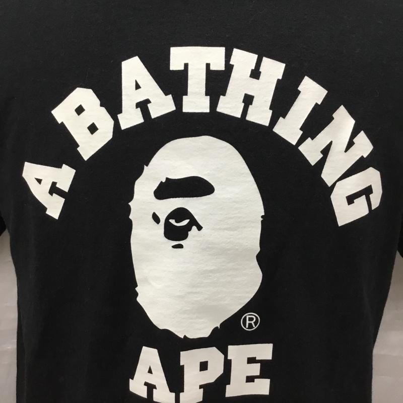 アベイシングエイプ A BATHING APE Tシャツ 半袖 プリント XL プリント 黒 / ブラック /  メンズ USED 古着 中古 10113466