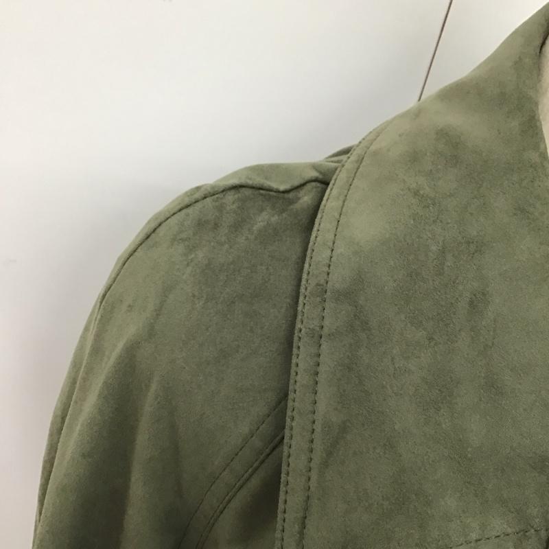 ザラ ZARA ジャケット、上着 ジャケット、ブレザー ロングジャケット アウター ロングコート L 無地 カーキ / カーキ /  レディース USED 古着 中古 10125989