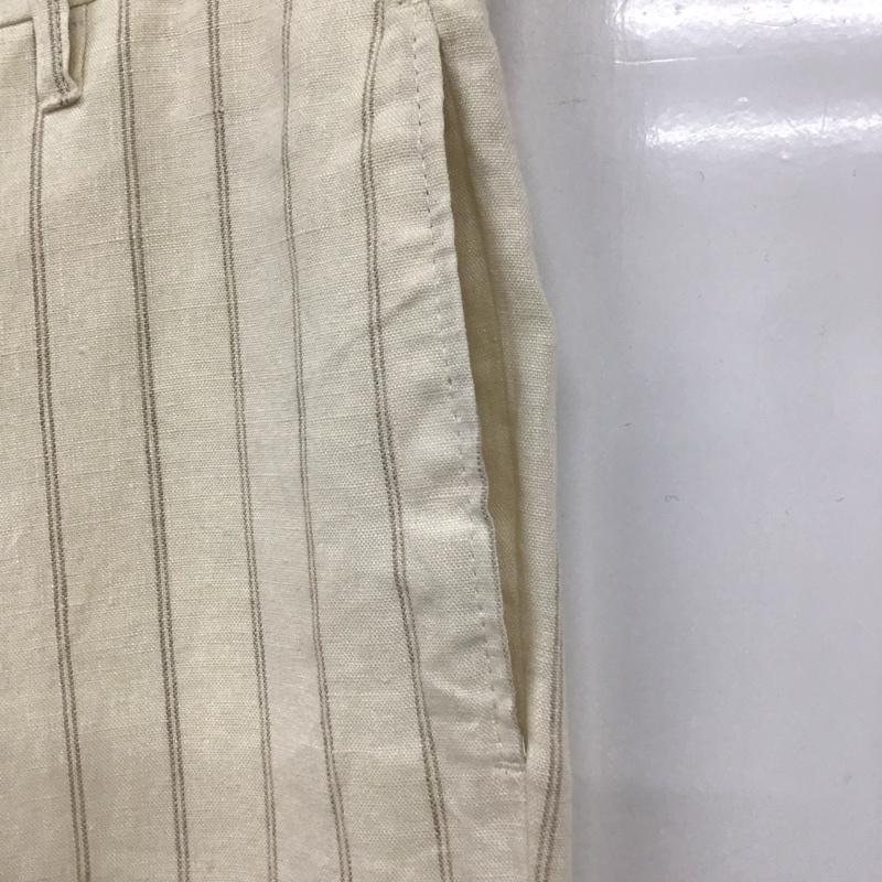 古着 USED パンツ スラックス スラックス ワイドパンツ カジュアルパンツ ストレートパンツ ストライプパンツ 80s ストライプ ベージュ / ベージュ /  メンズ USED 古着 中古 10106566