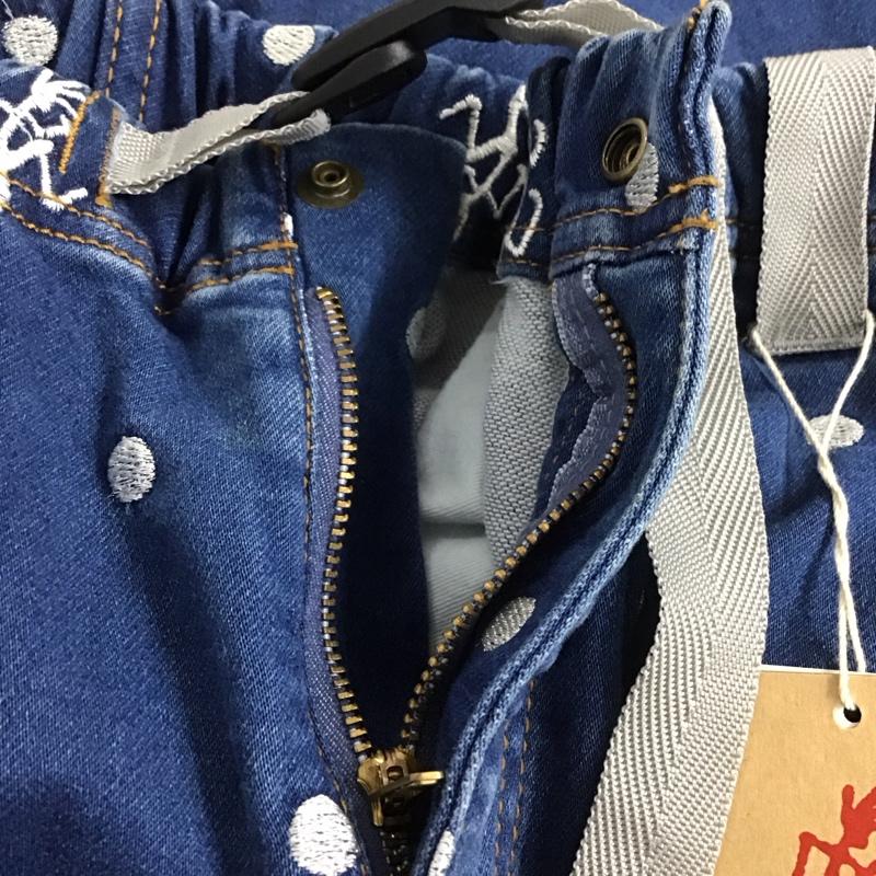 グラミチ GRAMICCI パンツ デニム、ジーンズ b1582cfp956 クロップドパンツ デニムパンツ ワイドパンツ 2 ロゴ、文字 インディゴ / インディゴ /  メンズ USED 古着 中古 10140125