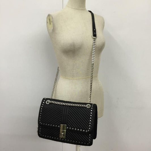 ザラベーシック ZARA BASIC ショルダーバッグ ショルダーバッグ 6326 304 040 チェーン 無地 黒 / ブラック / X 銀 / シルバー /  レディース USED 古着 中古 10110517