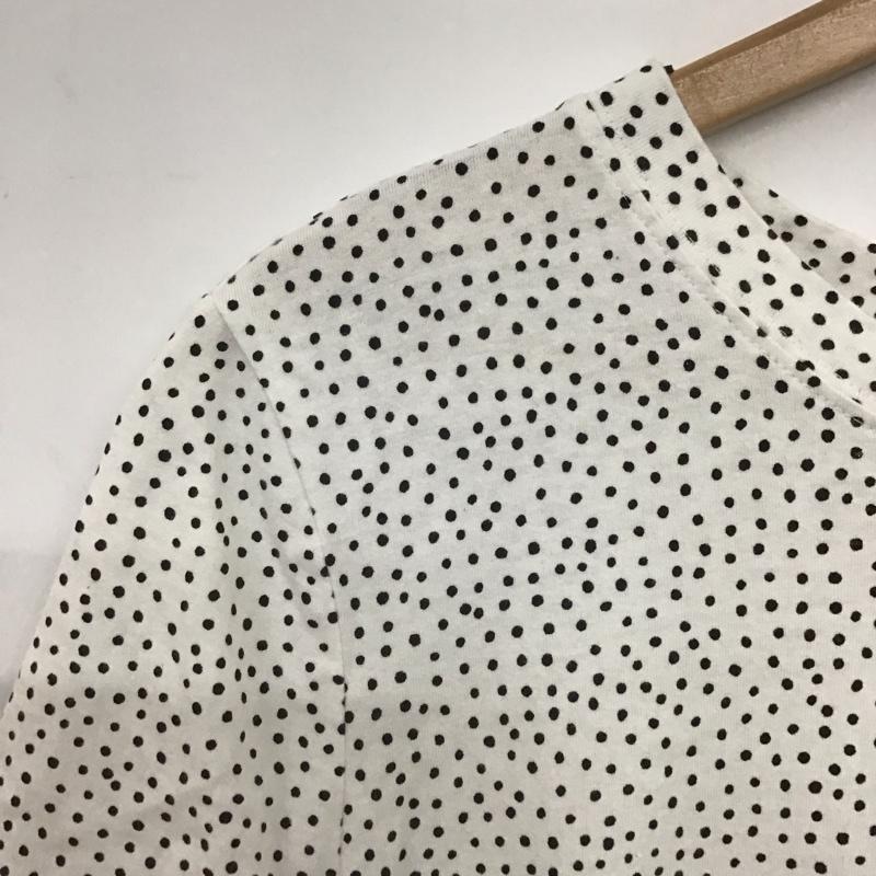 ザラ ZARA カットソー 半袖 L ドット 白 / ホワイト /  レディース USED 古着 中古 10140629