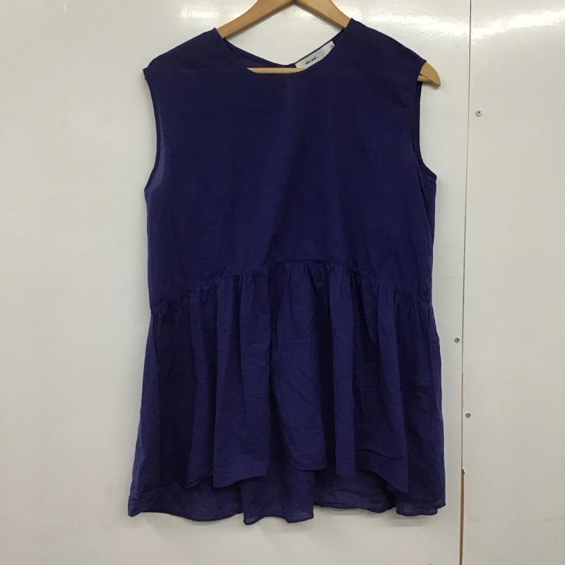 ニコアンド niko and... トップス トップス ST93SB08TO ノースリフリルブラウス 3 無地 青 / ブルー /  レディース USED 古着 中古 10141990