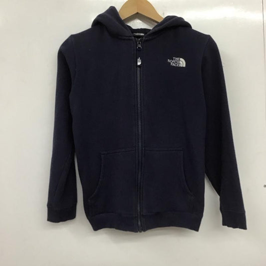 ザノースフェイス THE NORTH FACE パーカー 長袖 ジップパーカー 150cm 無地 紺 / ネイビー /  ボーイズ USED 古着 中古 10140369