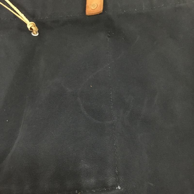 メイプル melple トートバッグ トートバッグ コンチョ釦 キャンバス レザーハンドル 無地 黒 / ブラック /  メンズ USED 古着 中古 10140206