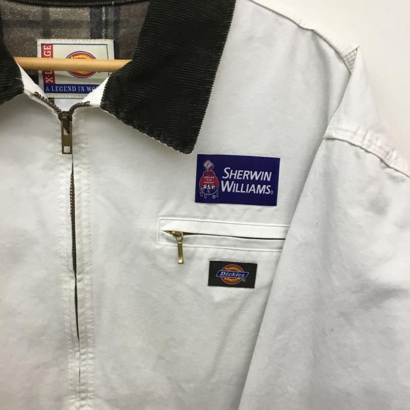 ディッキーズ Dickies ジャケット、上着 ジャケット、ブレザー SHERWIN WILLIAMS XL ロゴ、文字 白 / ホワイト /  メンズ USED 古着 中古 10140937