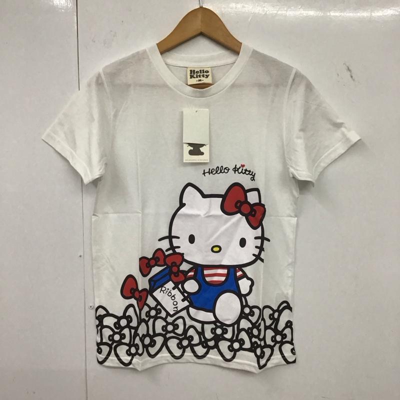 古着 USED Tシャツ 半袖 ハローキティ M ロゴ、文字 X プリント 白 / ホワイト /  レディース USED 古着 中古 10147664
