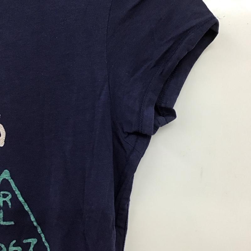 ポロジーンズ Polo Jeans Co. Tシャツ 半袖 RALPH LAUREN KT-WJ-YW4142 クルーネック M ロゴ、文字 青 / ブルー /  レディース USED 古着 中古 10133555