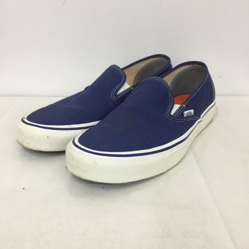 バンズ VANS スリッポン スリッポン 721454 28.5cm スニーカー 28.5cm ロゴ、文字 紺 / ネイビー /  メンズ USED 古着 中古 10140163