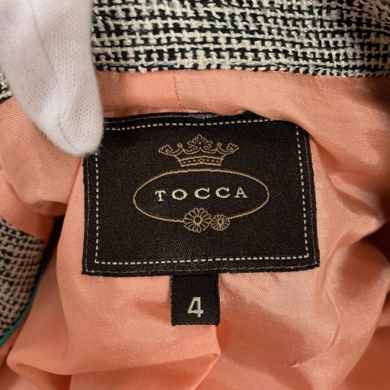 トッカ TOCCA コート コート一般 4  灰 / グレー / X 黒 / ブラック / X 白 / ホワイト /  レディース USED 古着 中古 10031311