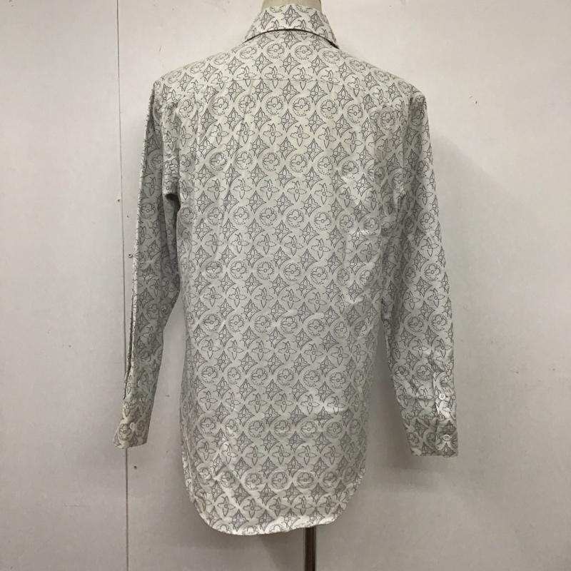 ルイヴィトン LOUIS VUITTON シャツ、ブラウス 長袖 長袖シャツ カラーシャツ 長袖カットソー プリントシャツ S 総柄 白 / ホワイト /  メンズ USED 古着 中古 10124816