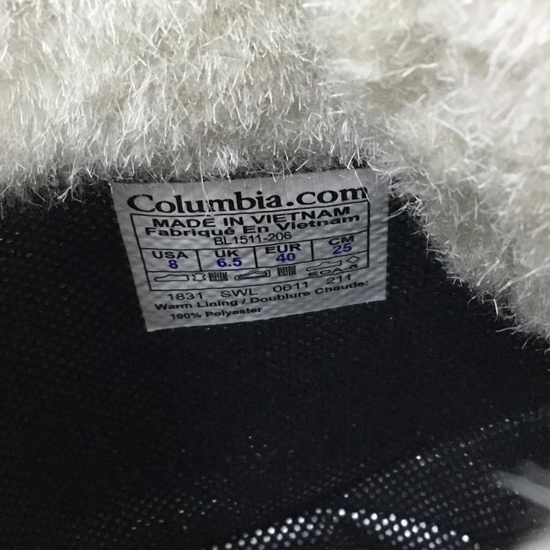 コロンビア Columbia アウトドアシューズ アウトドアシューズ BL1511-206 スノーブーツ 25cm 25.0cm 無地 ボルドー / ボルドー /  レディース USED 古着 中古 10105871