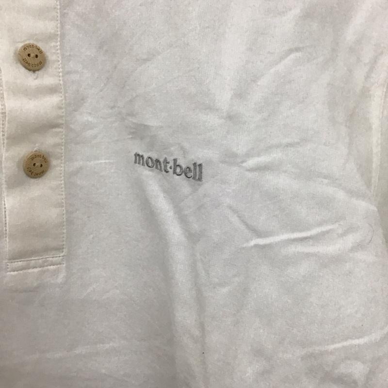 モンベル mont-bell シャツ、ブラウス 半袖 KAMICO L 無地 X ロゴ、文字 白 / ホワイト /  メンズ USED 古着 中古 10128504