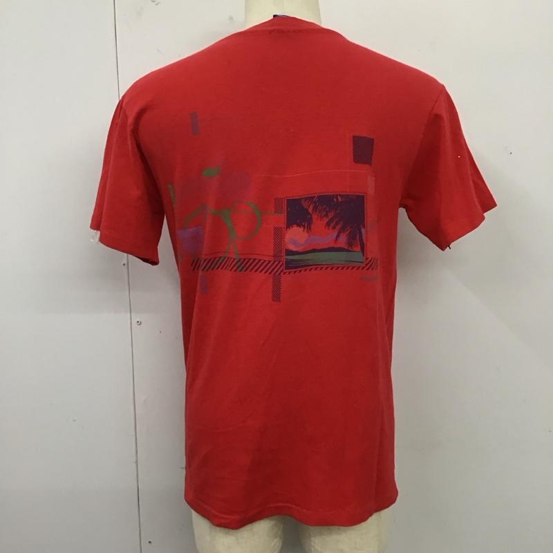 オーシャンパシフィック ocean pacific Tシャツ 半袖 クルーネック バックプリント OP M ロゴ、文字 赤 / レッド /  メンズ USED 古着 中古 10121342