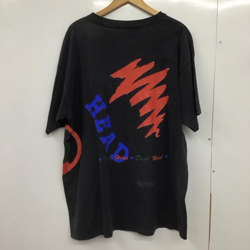 古着 USED Tシャツ 半袖 半袖カットソー プリントTシャツ クルーネックカットソー 古着 duckhead プリント ダークグレー / ダークグレー /  メンズ USED 古着 中古 10148827