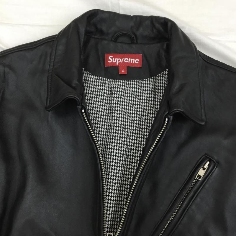 シュプリーム Supreme ジャケット、上着 レザージャケット Lather Boｍber ラムスキン S 無地 黒 / ブラック /  メンズ USED 古着 中古 10138382
