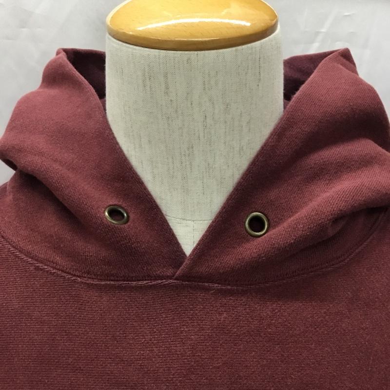チャンピオン Champion パーカー 長袖 フーディ L 無地 えんじ / ワインレッド /  メンズ USED 古着 中古 10108898