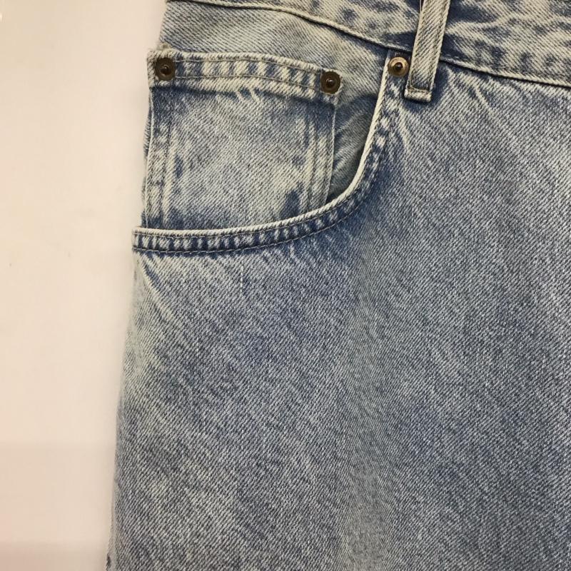 ザラ ZARA パンツ デニム、ジーンズ デニムパンツ ワイドパンツ カジュアルパンツ 42インチ 無地 インディゴ / インディゴ /  メンズ USED 古着 中古 10145985