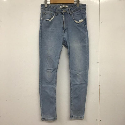 ザラ ZARA パンツ デニム、ジーンズ デニムパンツ スリムパンツ カジュアルパンツ ストレッチパンツ 40インチ 無地 インディゴ / インディゴ /  メンズ USED 古着 中古 10148187
