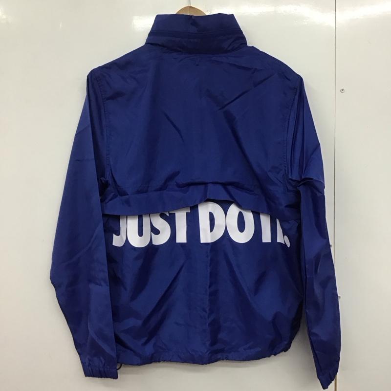 ナイキ NIKE ジャケット、上着 ジャンパー、ブルゾン ar2609-438 ナイロンジャケット ジップアップジャケット アウター M ロゴ、文字 青 / ブルー /  メンズ USED 古着 中古 10146721