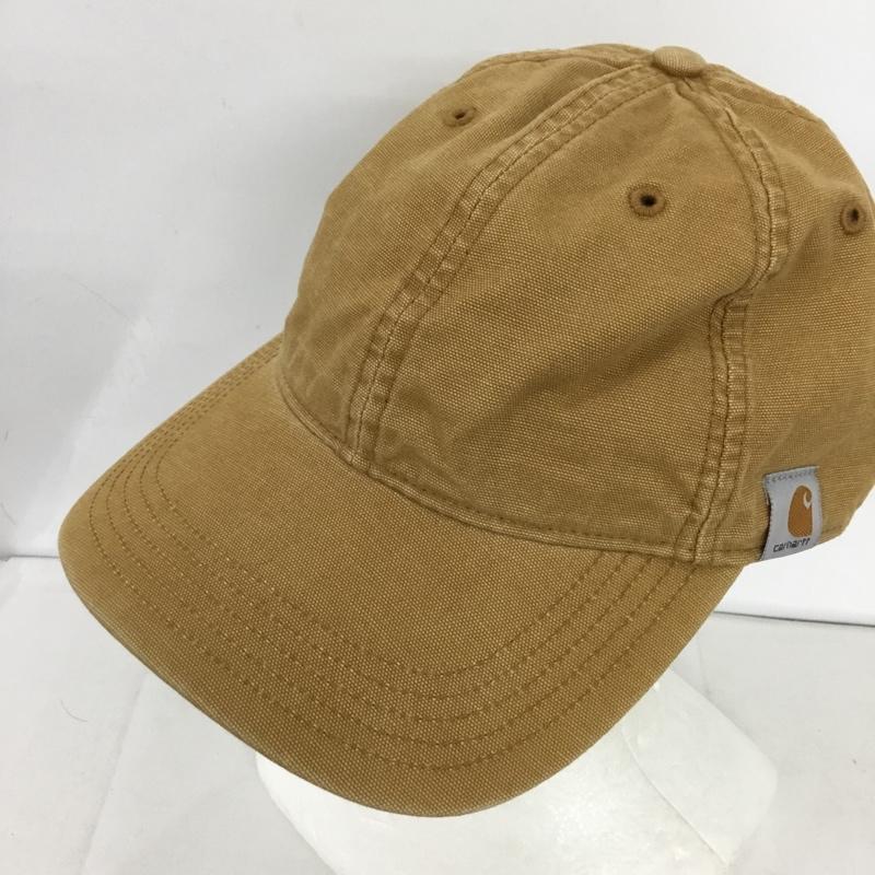 カーハート Carhartt 帽子 キャップ 103938 211 コットンキャンバスキャップ タグ付き ロゴ、文字 茶 / ブラウン /  メンズ USED 古着 中古 10144323
