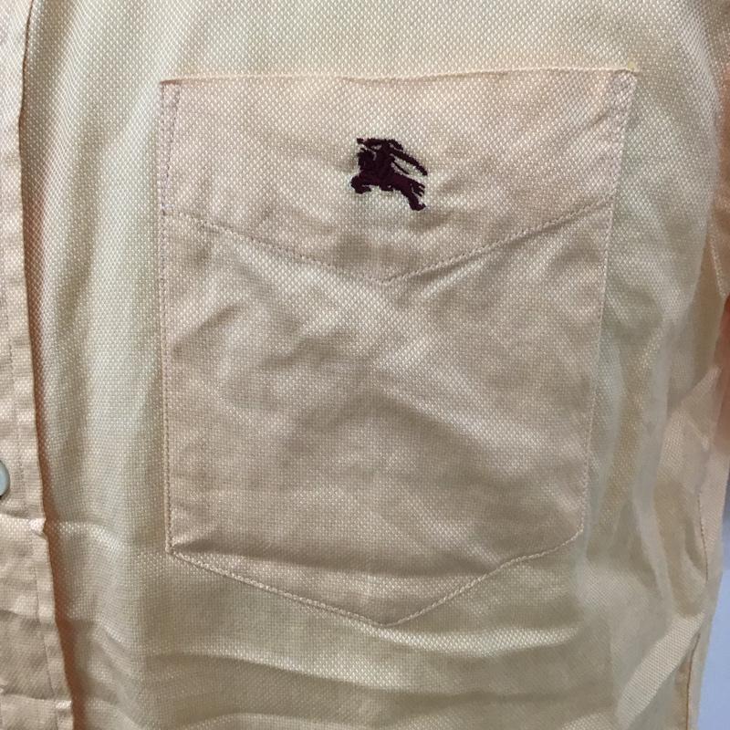 バーバリーブラックレーベル BURBERRY BLACK LABEL シャツ、ブラウス 半袖 BMW50-010-82 ボタンダウン 2 ワンポイント 橙 / オレンジ /  メンズ USED 古着 中古 10113081