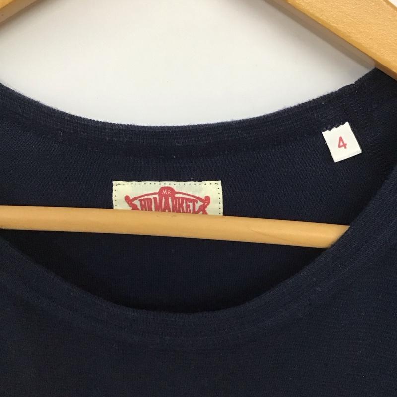 ハリウッドランチマーケット H.R MARKET Tシャツ 半袖 半袖カットソー 無地Tシャツ クルーネックカットソー 4 無地 紺 / ネイビー /  メンズ USED 古着 中古 10135923