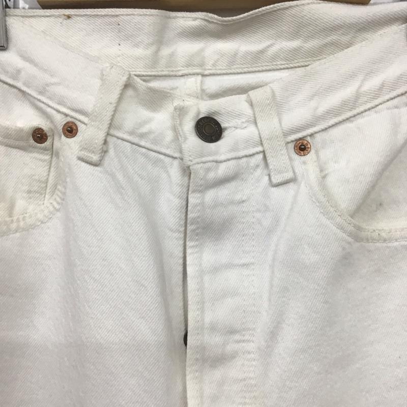 リーバイストラウスアンドコー Levi Strauss & co. パンツ デニム、ジーンズ デニムパンツ ワイドパンツ カジュアルパンツ 無地 白 / ホワイト /  メンズ USED 古着 中古 10145304