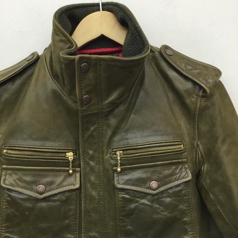 アヴィレックス AVIREX ジャケット、上着 レザージャケット 6181019 M 無地 緑 / グリーン /  メンズ USED 古着 中古 10141439