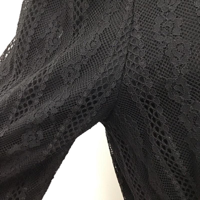 スライ SLY ワンピース ロングスカート 030bak83-7980 STANDLACELONGOP 長袖ロングワンピース フレアレースワンピース 1 レース柄 黒 / ブラック /  レディース USED 古着 中古 10110231