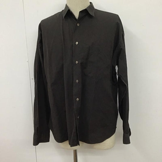 ビームスライツ BEAMS LIGHTS シャツ、ブラウス 長袖 51-11-0628-594 THOMAS MASON M 無地 ダークブラウン / ダークブラウン /  メンズ USED 古着 中古 10110200