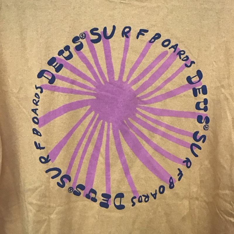 デウスエクスマキナ DEUS EX MACHINA Tシャツ 半袖 dmp238715b 半袖Tシャツ プリントTシャツ M プリント 橙 / オレンジ /  メンズ USED 古着 中古 10130741