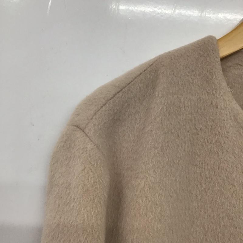 グレースコンチネンタル GRACE CONTINENTAL コート コート一般 1636 9070-1 ノーカラー ビジュー 34 無地 桃 / ピンク /  レディース USED 古着 中古 10144981