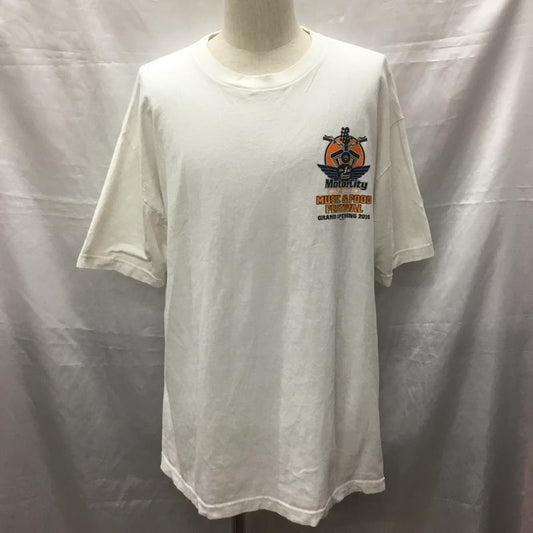 ハーレーダビッドソン Harley-Davidson Tシャツ 半袖 半袖カットソー プリントTシャツ クルーネックカットソー 古着 プリント マルチカラー / マルチカラー /  メンズ USED 古着 中古 10119414