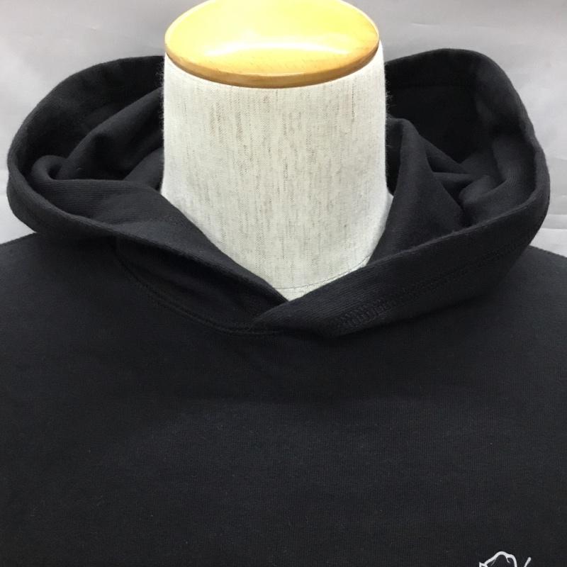 オクトーバーズ ベリー オウン OCTOBERS VERY OWN パーカー 長袖 フーディー プルオーバー ふくろう バックプリント L ワンポイント 黒 / ブラック /  メンズ USED 古着 中古 10109673