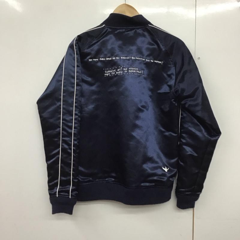インヘリット INHERIT ジャケット、上着 ジャケット、ブレザー 2g5-8409 MarkGonzales ブルゾン アウター ラグラン M ロゴ、文字 紺 / ネイビー /  メンズ USED 古着 中古 10141456