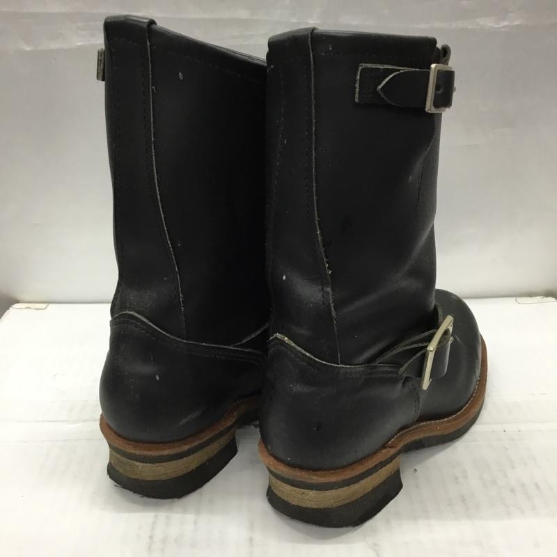 レッドウィング RED WING ブーツ エンジニアブーツ D2268 USA6 UK5 24cm 24.0cm 無地 黒 / ブラック /  レディース USED 古着 中古 10107869
