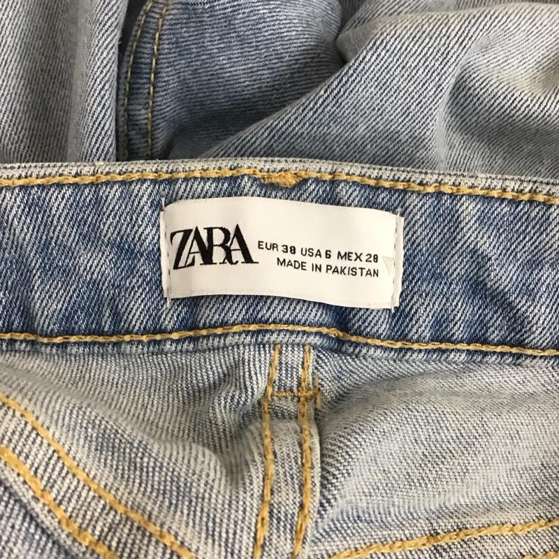 ザラ ZARA パンツ デニム、ジーンズ 38インチ 無地 水色 / ライトブルー /  レディース USED 古着 中古 10114149