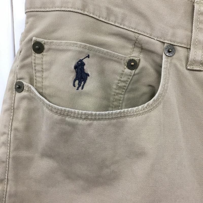 ポロラルフローレン POLO RALPH LAUREN パンツ デニム、ジーンズ デニムパンツ ストレートパンツ ワイドパンツ カジュアルパンツ 34インチ 無地 ベージュ / ベージュ /  メンズ USED 古着 中古 10110093