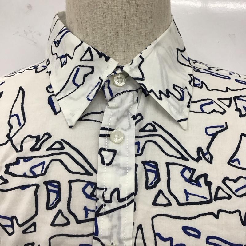 アルマーニエクスチェンジ ARMANI EXCHANGE シャツ、ブラウス 半袖 半袖シャツ 総柄シャツ プリントシャツ M プリント 白 / ホワイト /  メンズ USED 古着 中古 10127760