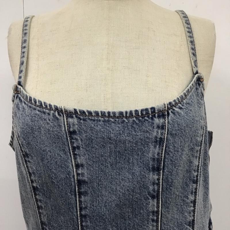 ヘザー Heather ワンピース ロングスカート HE070014CA デニムワンピース キャミワンピース FREE 無地 青 / ブルー /  レディース USED 古着 中古 10122111