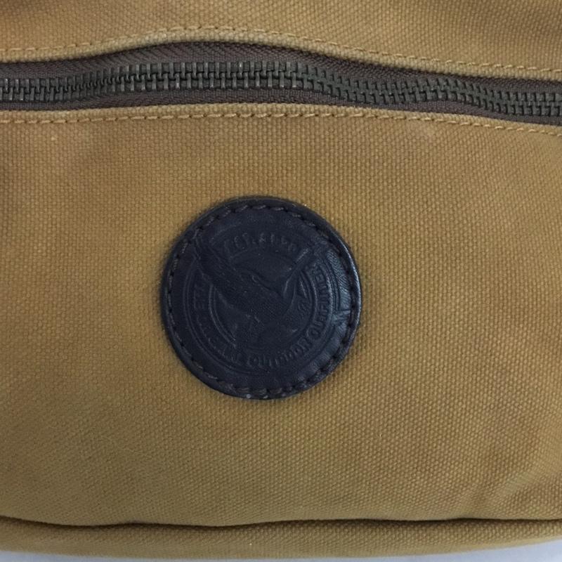 エディーバウアー Eddie Bauer ウエストバッグ ウエストバッグ コットン リネン キャンバス ボディバッグ ロゴ、文字 茶 / ブラウン /  メンズ USED 古着 中古 10142188