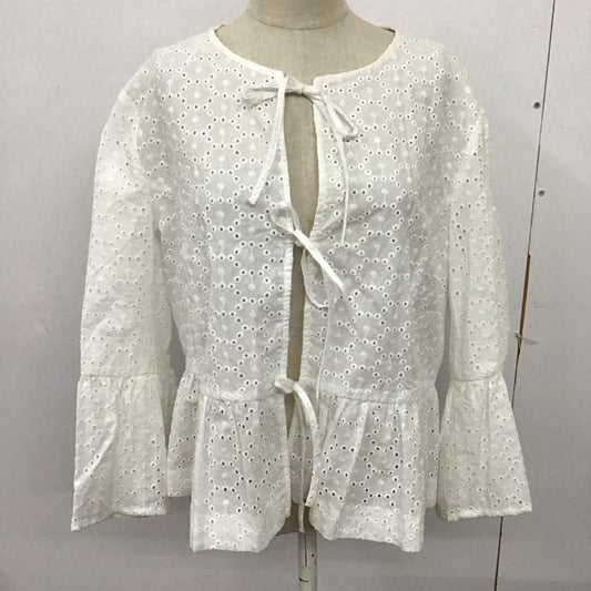 ザラ ZARA シャツ、ブラウス 長袖 L 無地 白 / ホワイト /  レディース USED 古着 中古 10124880