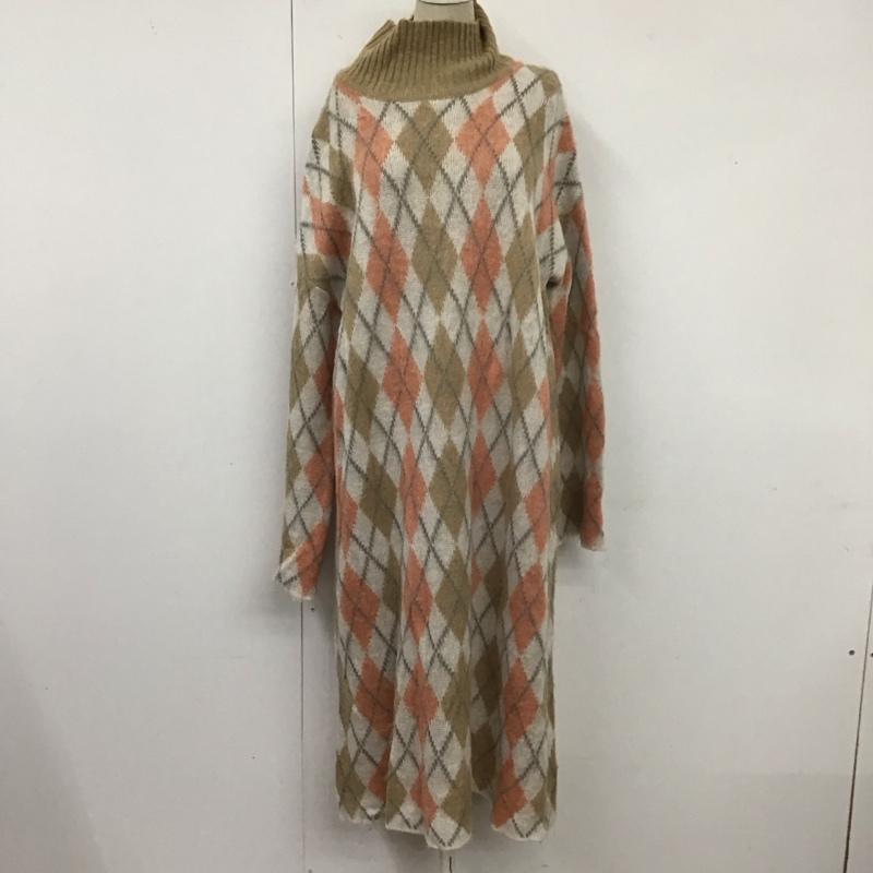 メルロー merlot ワンピース ロングスカート ニット ハイネック  マルチカラー / マルチカラー /  レディース USED 古着 中古 10119865