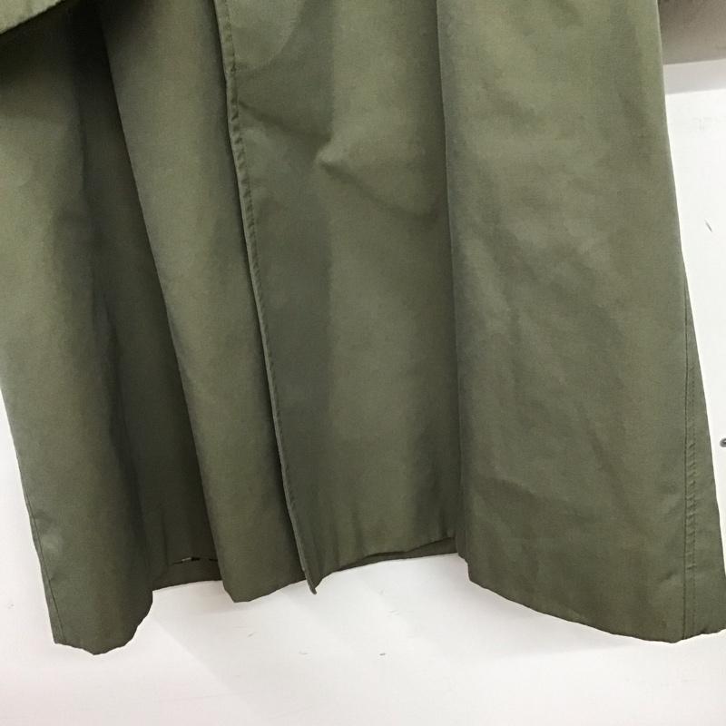 アクアスキュータム Aquascutum コート コート一般 ロングコート カラージャケット アウター フロントボタン 70s 80s 無地 カーキ / カーキ /  メンズ USED 古着 中古 10150984