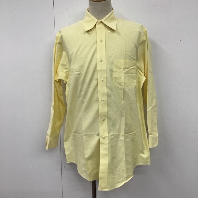 ブルックスブラザーズ BROOKS BROTHERS シャツ、ブラウス 長袖 ボタンダウン コットン 無地 橙 / オレンジ /  メンズ USED 古着 中古 10111181