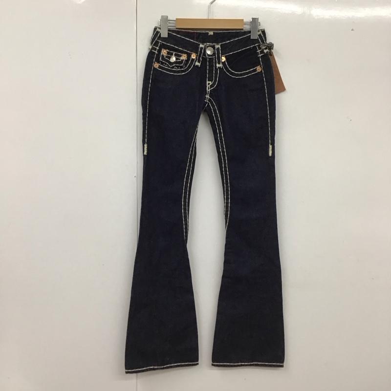 トゥルーレリジョン TRUE RELIGION パンツ デニム、ジーンズ 24503NBT2J JOEY SUPER T 23 無地 紺 / ネイビー /  レディース USED 古着 中古 10117371