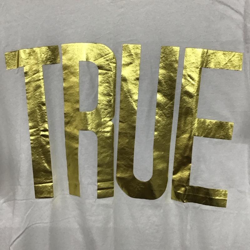 トゥルーレリジョン TRUE RELIGION Tシャツ 半袖 半袖カットソー プリントTシャツ クルーネックカットソー M プリント 白 / ホワイト /  メンズ USED 古着 中古 10142406