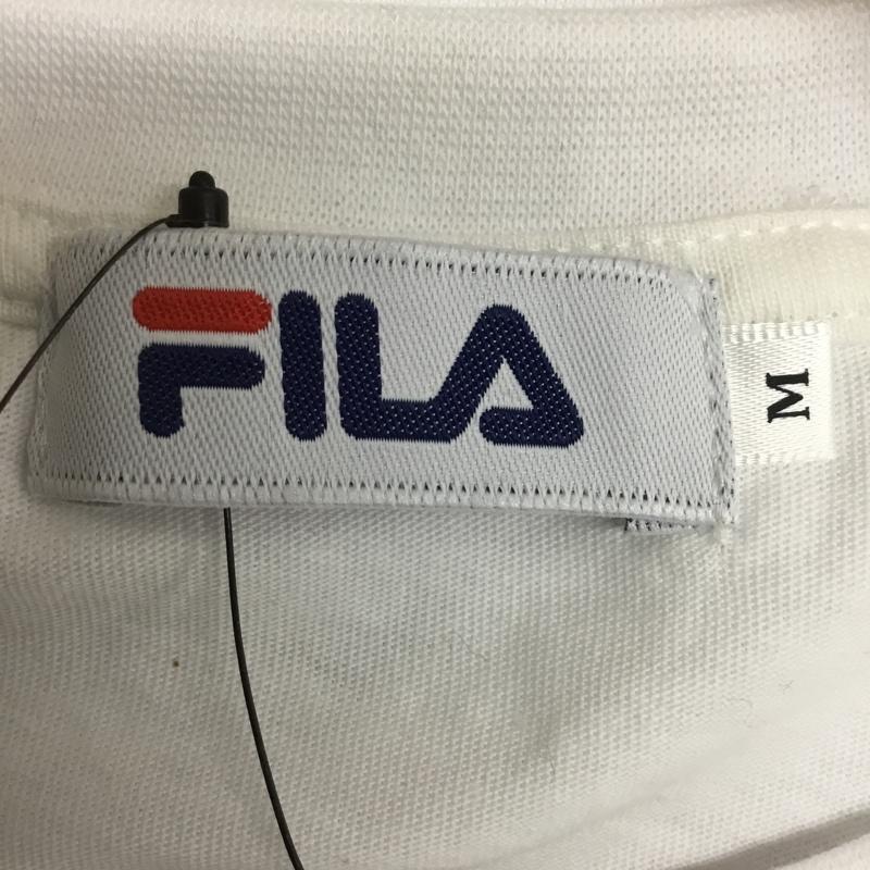 フィラ FILA Tシャツ 半袖 FH7494 クルーネック タグ付き M ロゴ、文字 白 / ホワイト /  メンズ USED 古着 中古 10133039